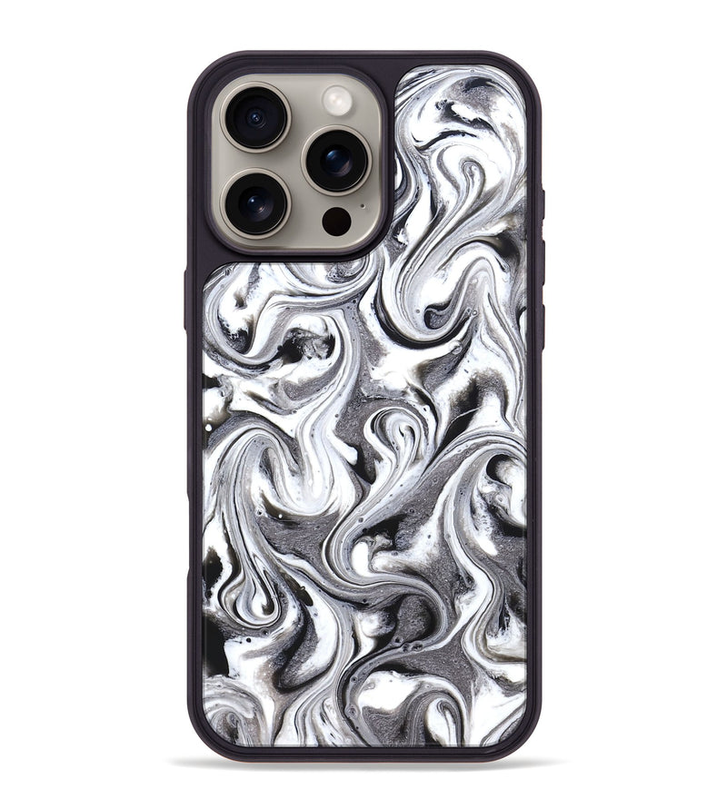 iPhone 16 Pro Max ResinArt Phone Case - Lucero (Black & White, 831147)