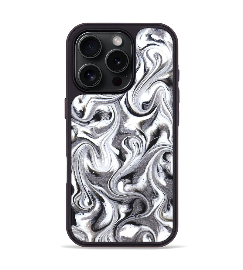 iPhone 16 Pro ResinArt Phone Case - Lucero (Black & White, 831147)