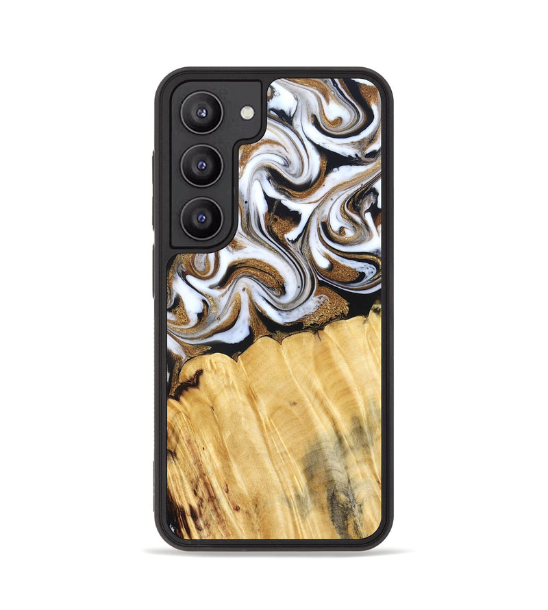Galaxy S23 Wood Phone Case - Delia (Black & White, 831148)