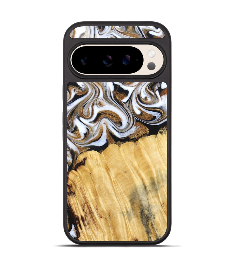 Pixel 10 Wood Phone Case - Delia (Black & White, 831148)