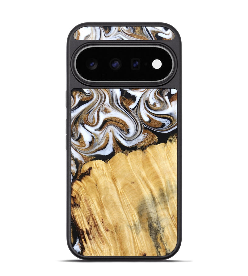 Pixel 11 Pro Wood Phone Case - Delia (Black & White, 831148)