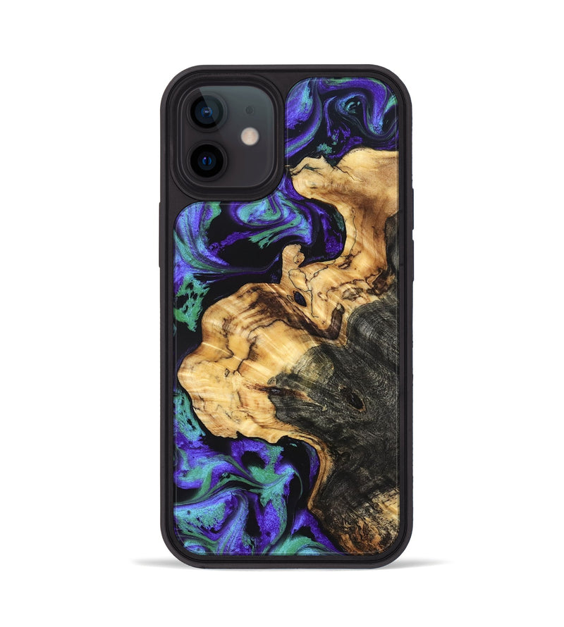 iPhone 12 Wood Phone Case - Lorna (Purple, 831149)