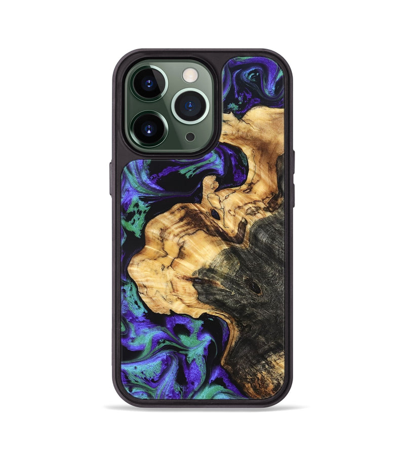 iPhone 13 Pro Wood Phone Case - Lorna (Purple, 831149)