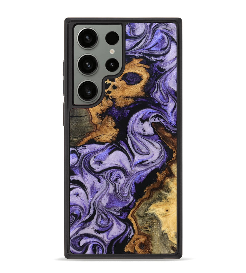 Galaxy S23 Ultra Wood Phone Case - Ruth (Purple, 831150)