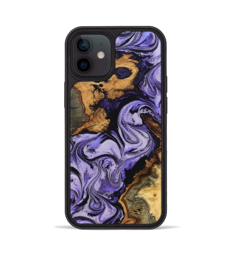 iPhone 12 Wood Phone Case - Ruth (Purple, 831150)