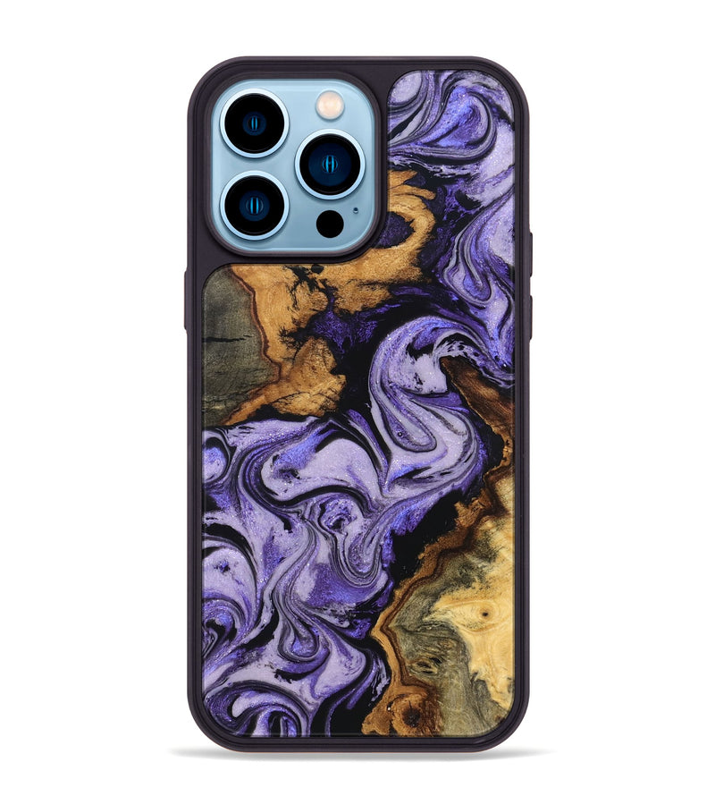 iPhone 14 Pro Max Wood Phone Case - Ruth (Purple, 831150)