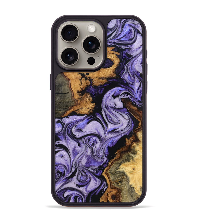 iPhone 15 Pro Max Wood Phone Case - Ruth (Purple, 831150)