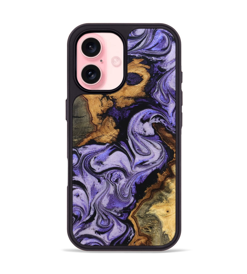 iPhone 16 Wood Phone Case - Ruth (Purple, 831150)