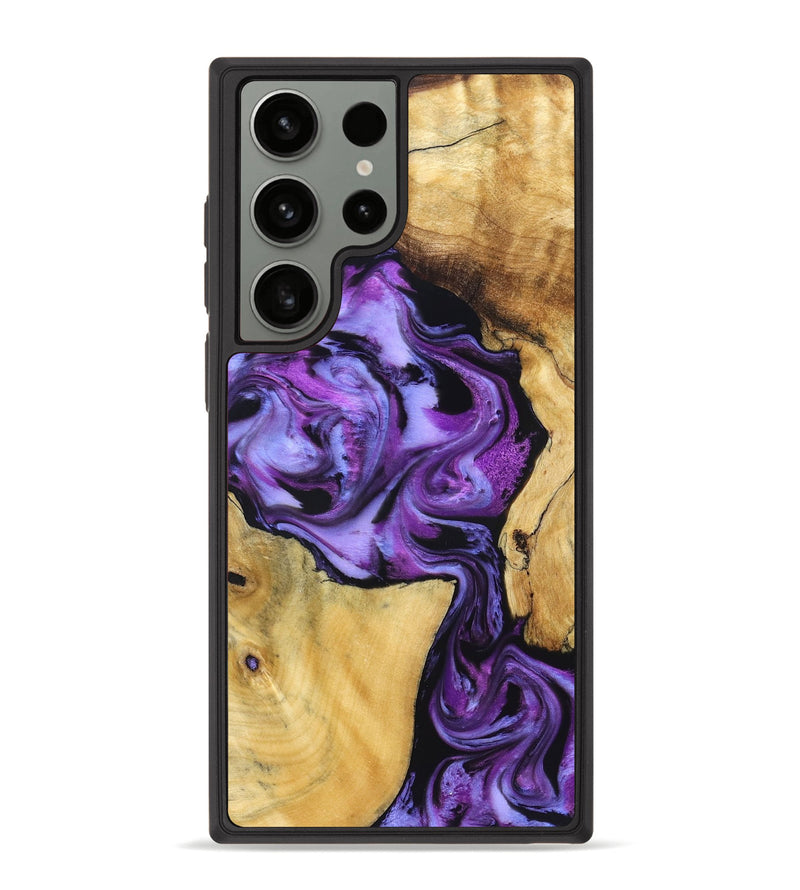 Galaxy S23 Ultra Wood Phone Case - Mayra (Purple, 831152)