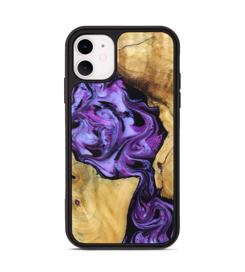 iPhone 11 Wood Phone Case - Mayra (Purple, 831152)