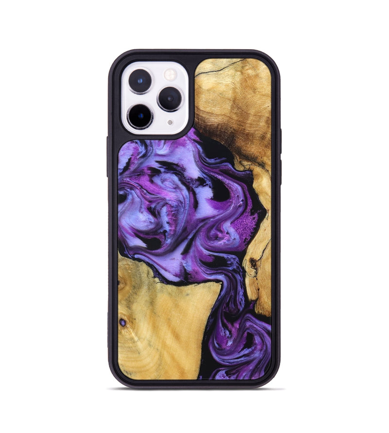 iPhone 11 Pro Wood Phone Case - Mayra (Purple, 831152)