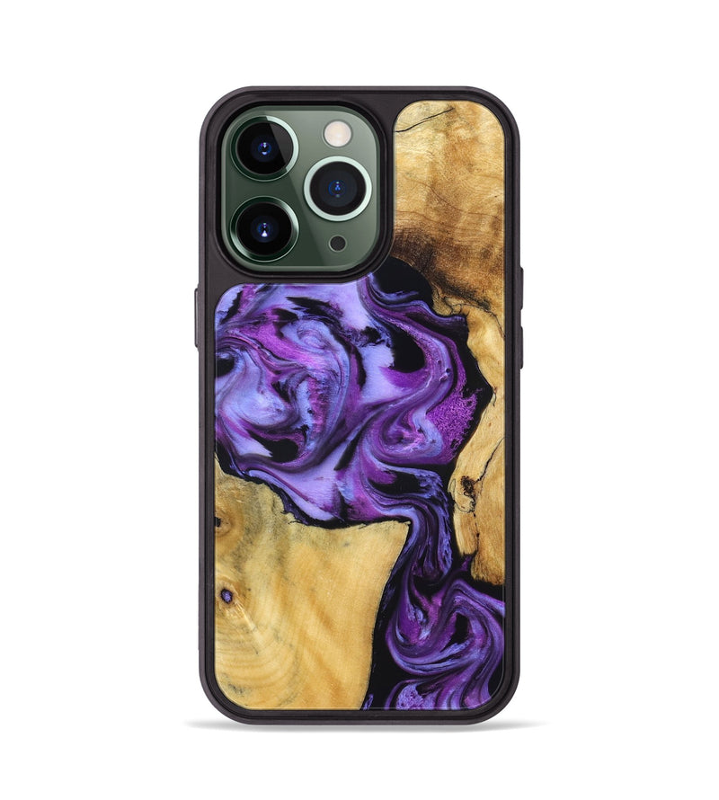 iPhone 13 Pro Wood Phone Case - Mayra (Purple, 831152)