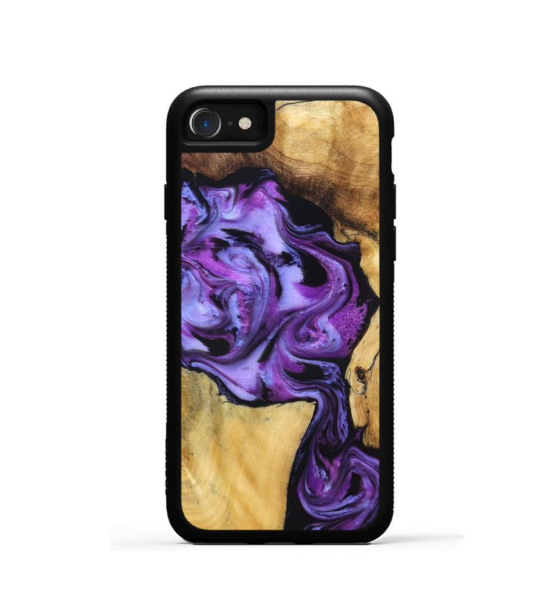 iPhone SE Wood Phone Case - Mayra (Purple, 831152)