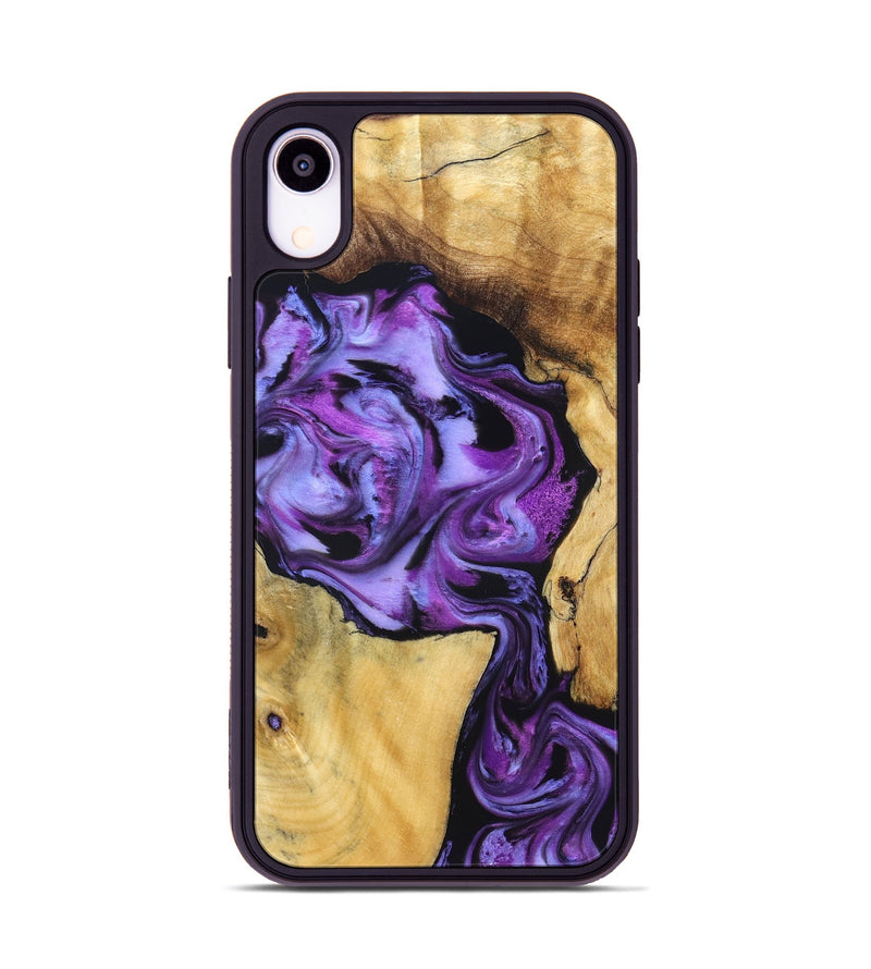 iPhone Xr Wood Phone Case - Mayra (Purple, 831152)