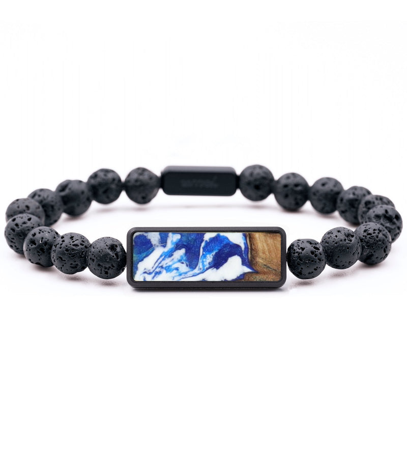 Lava Bead Wood Bracelet - Willis (Coastal, 831174)