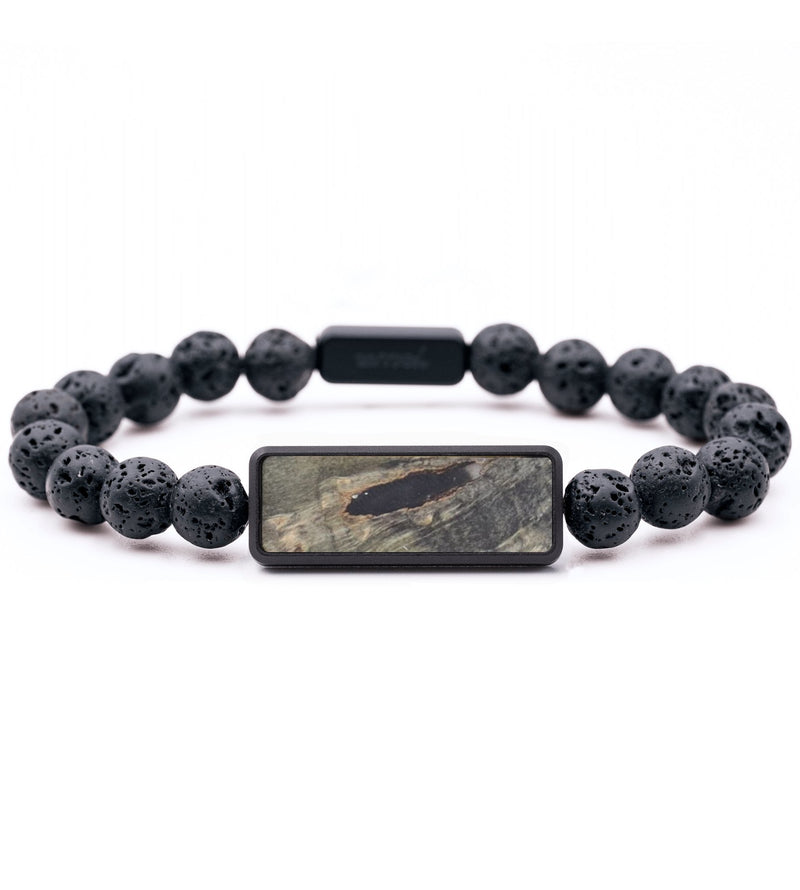 Lava Bead Wood Bracelet - Noel (Wood Burl, 831200)