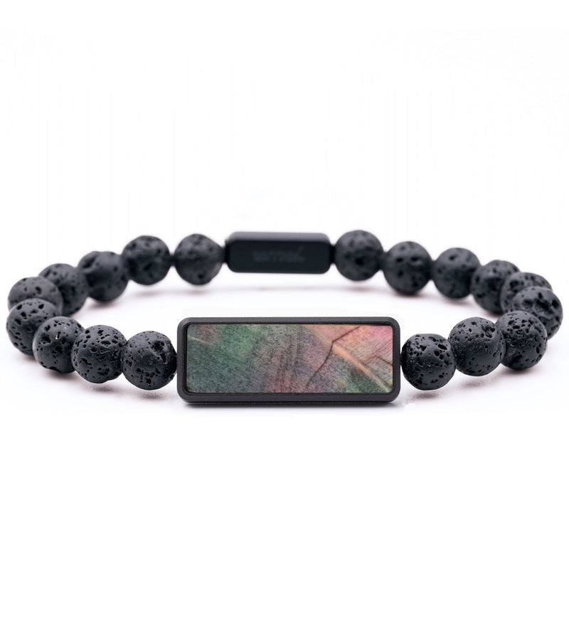 Lava Bead Wood Bracelet - Carson (Wood Burl, 831202)