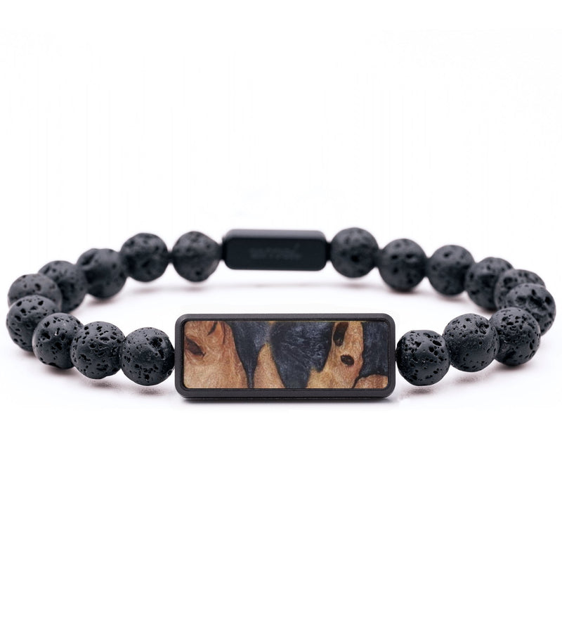Lava Bead Wood Bracelet - Malaysia (Wood Burl, 831207)