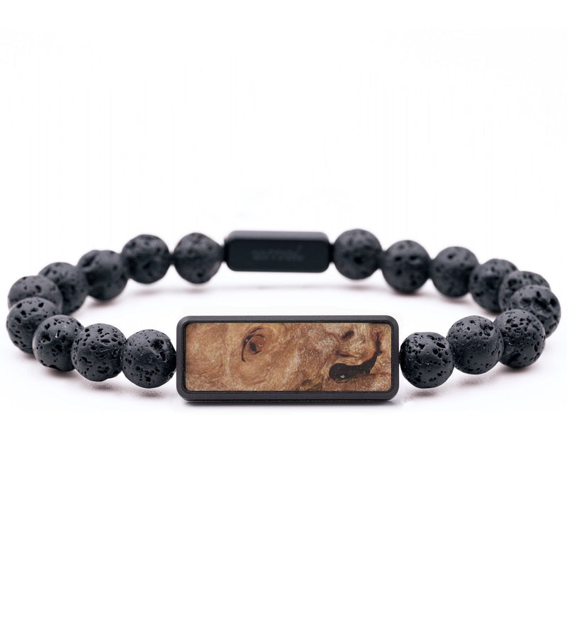 Lava Bead Wood Bracelet - Jennie (Wood Burl, 831212)