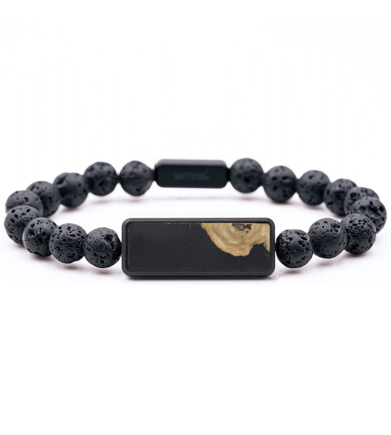 Lava Bead Wood Bracelet - Courtney (Wood Burl, 831221)