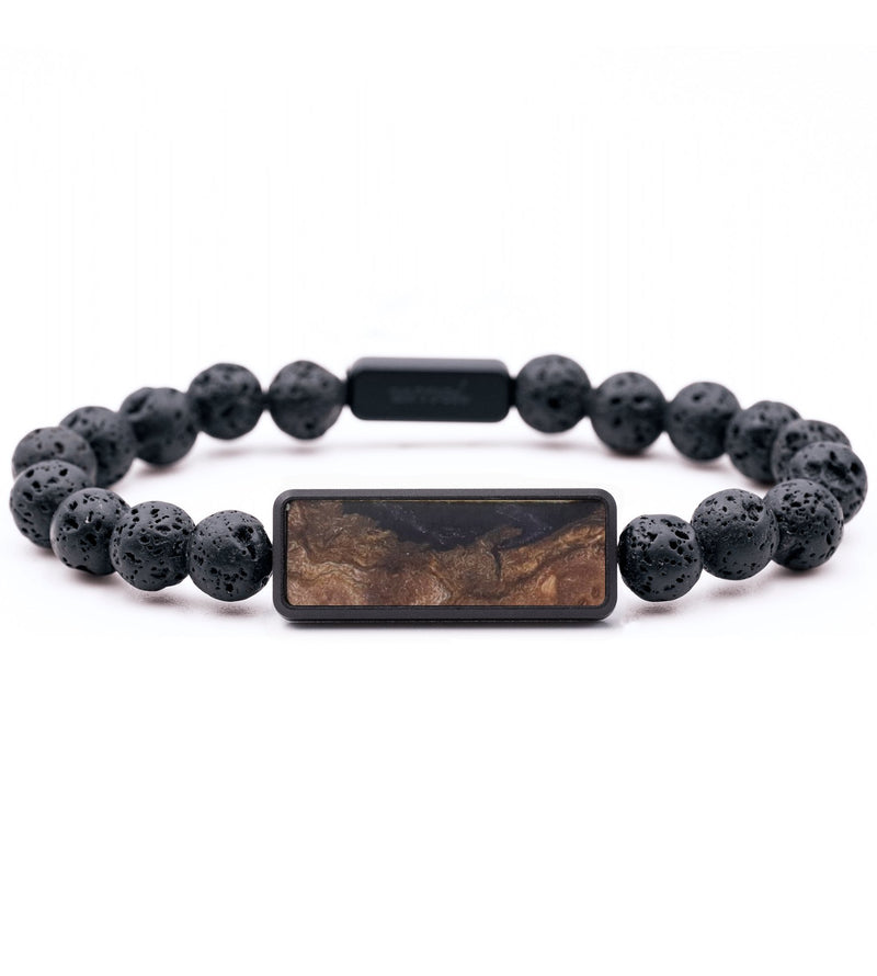 Lava Bead Wood Bracelet - Chuck (Wood Burl, 831224)