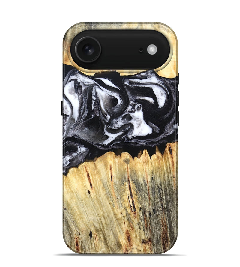 iPhone 17 Air Wood Live Edge Phone Case - Raleigh (Black & White, 831281)