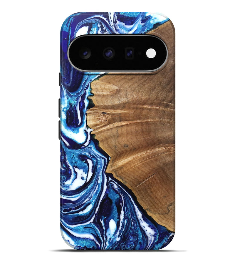Pixel 11 Pro XL Wood Live Edge Phone Case - Tamara (Blue, 831284)