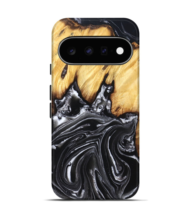 Pixel 11 Wood Live Edge Phone Case - Aydin (Black & White, 831288)
