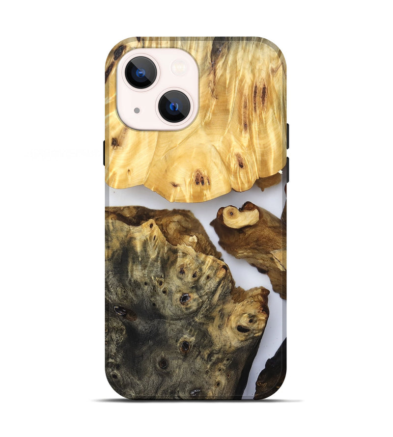 iPhone 13 Wood Live Edge Phone Case - Meagan (Clear, 831295)
