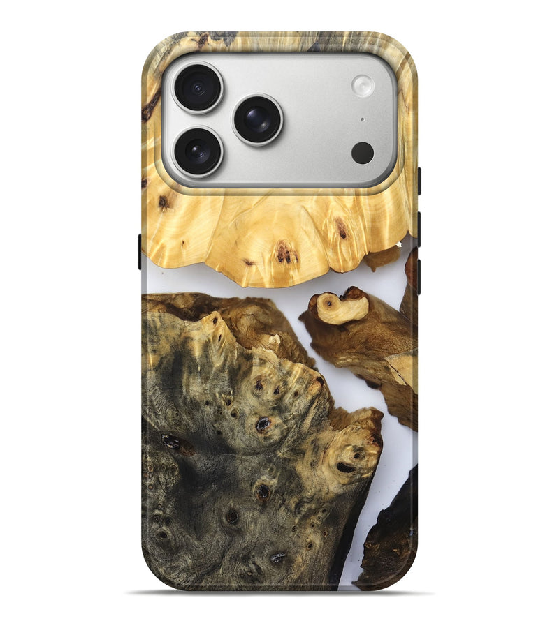 iPhone 17 Pro Max Wood Live Edge Phone Case - Meagan (Clear, 831295)