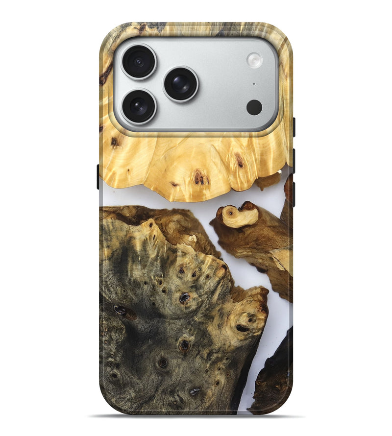 iPhone 18 Pro Max Wood Live Edge Phone Case - Meagan (Clear, 831295)