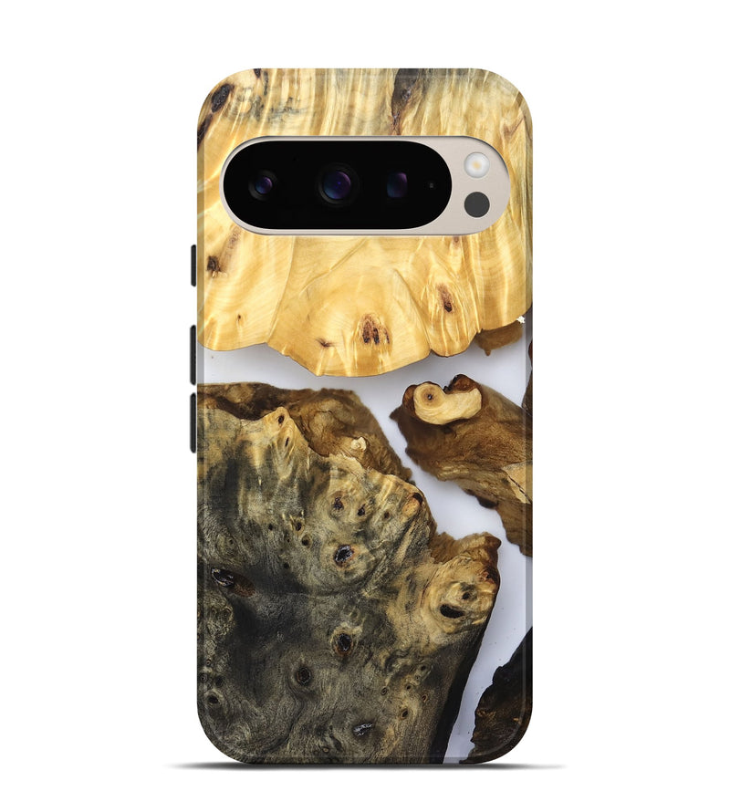 Pixel 9 Pro Wood Live Edge Phone Case - Meagan (Clear, 831295)