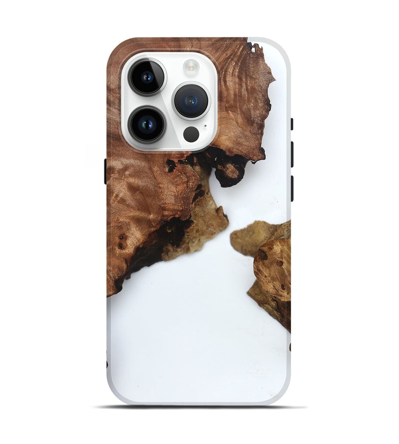 iPhone 15 Pro Wood Live Edge Phone Case - Claudie (Clear, 831297)
