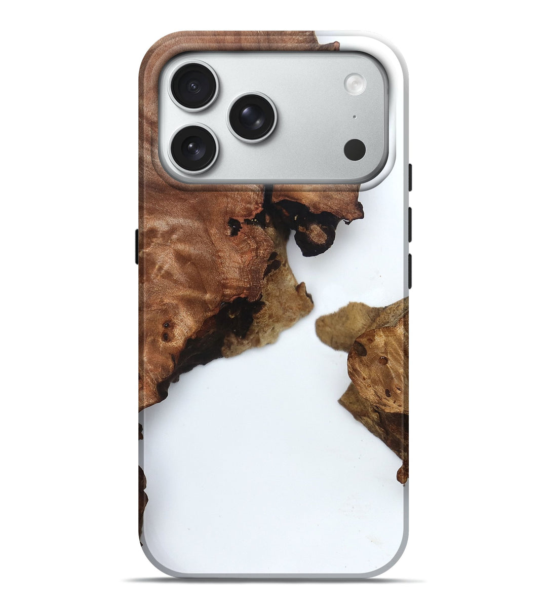 iPhone 18 Pro Max Wood Live Edge Phone Case - Claudie (Clear, 831297)
