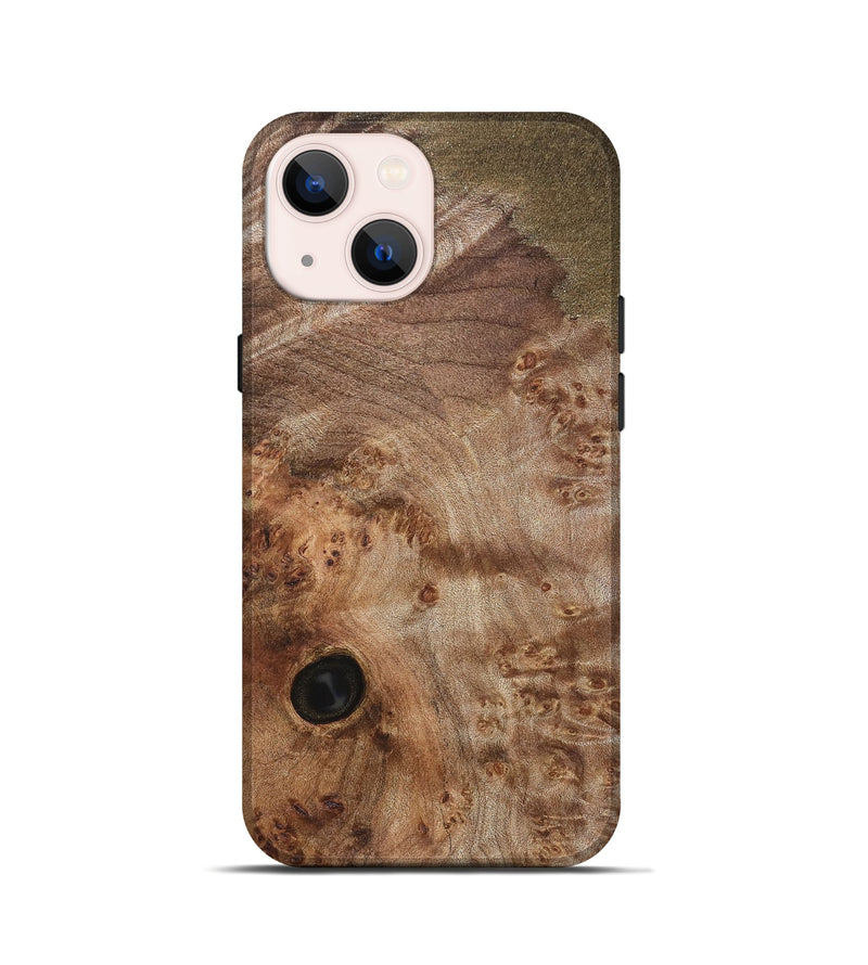 iPhone 13 mini Wood Live Edge Phone Case - Jaleesa (Solid Wood, 831305)