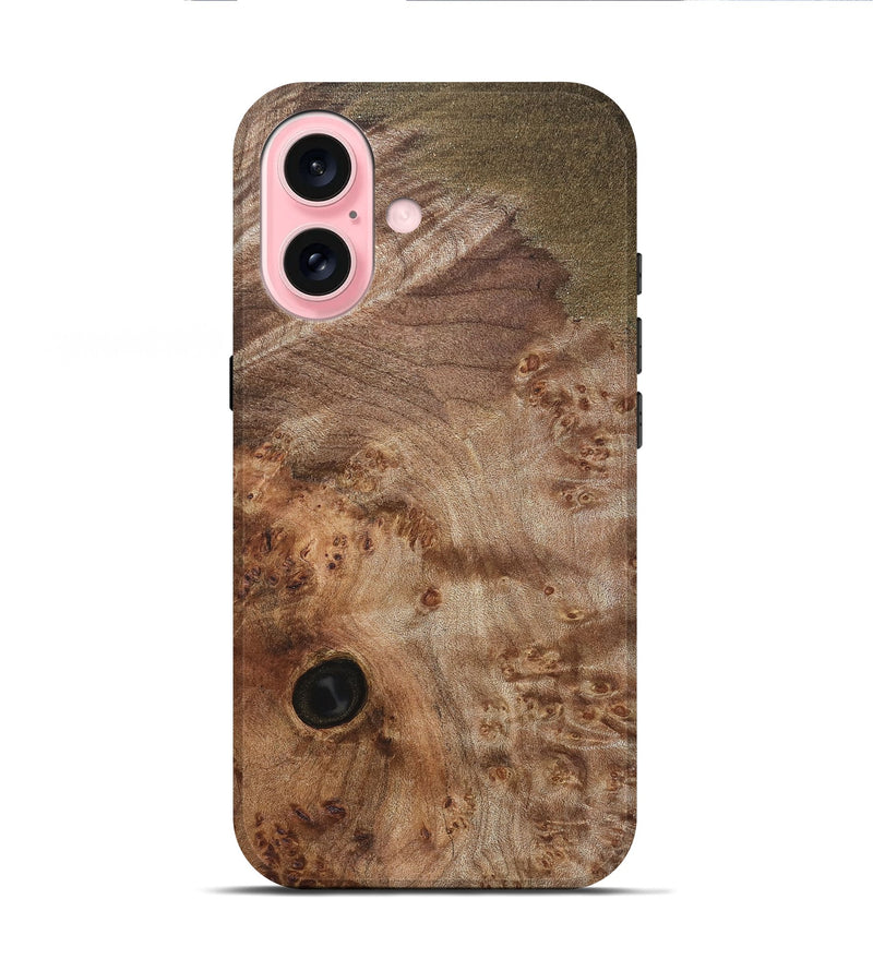 iPhone 16 Wood Live Edge Phone Case - Jaleesa (Solid Wood, 831305)