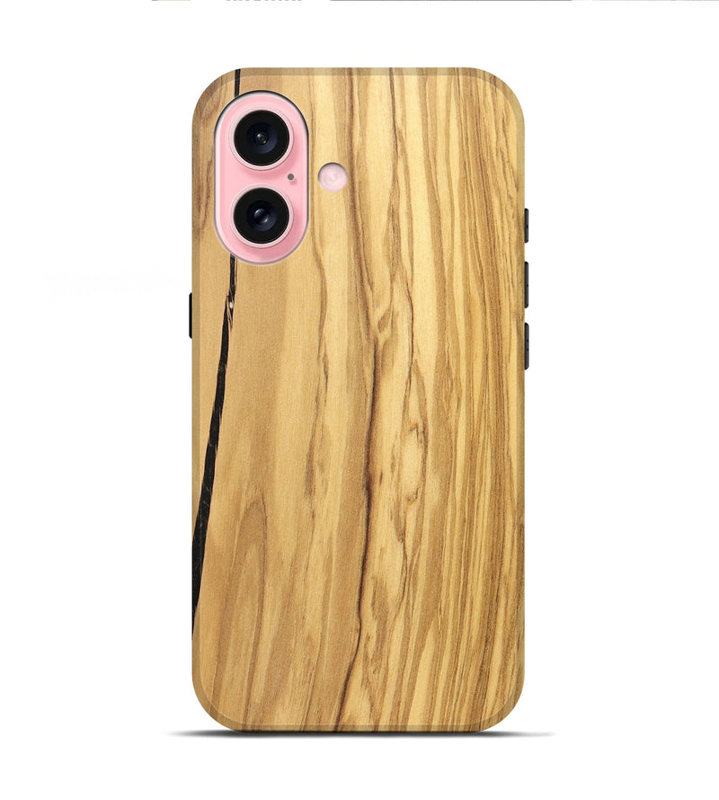 iPhone 16 Wood Live Edge Phone Case - Marlene (Solid Wood, 831306)
