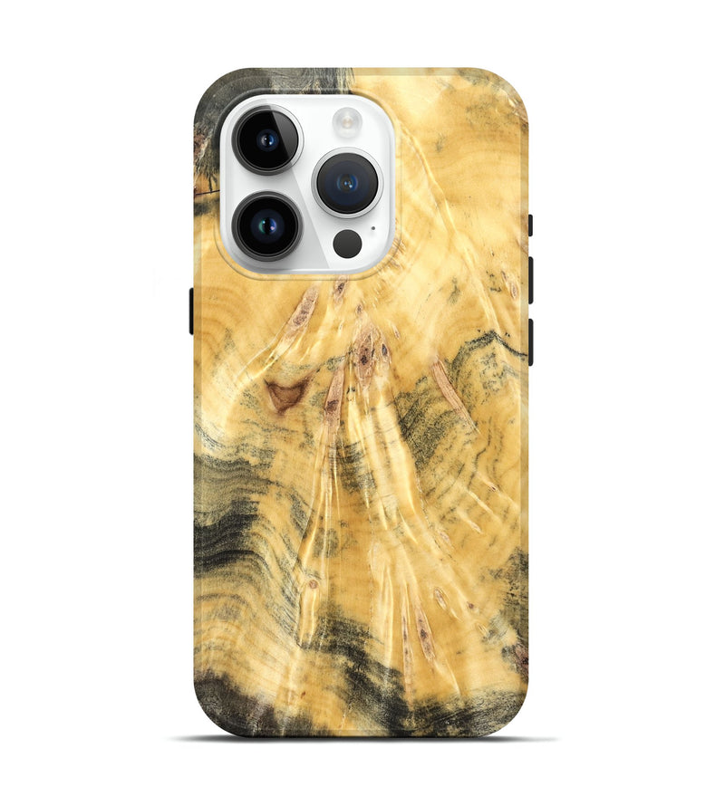 iPhone 15 Pro Wood Live Edge Phone Case - Oswald (Solid Wood, 831308)