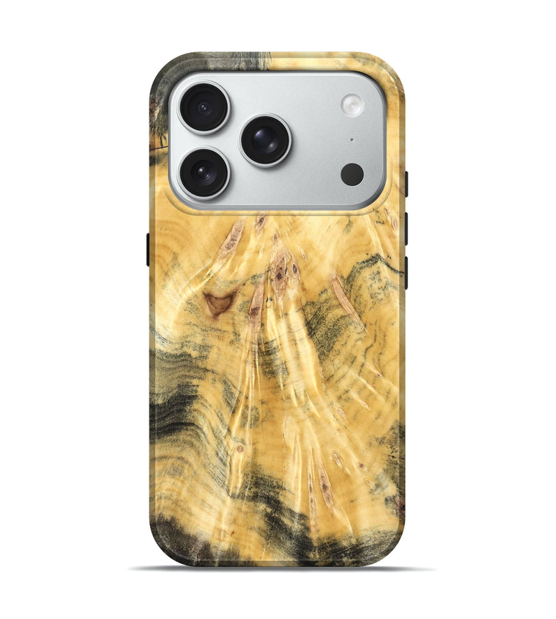 iPhone 18 Pro Wood Live Edge Phone Case - Oswald (Solid Wood, 831308)
