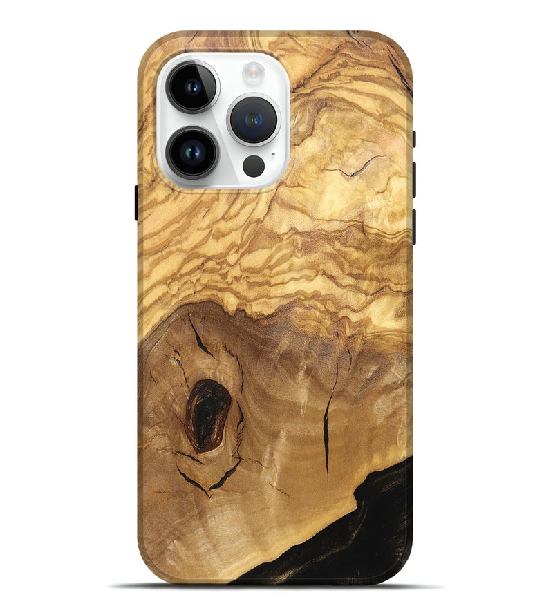 iPhone 15 Pro Max Wood Live Edge Phone Case - Lupe (Solid Wood, 831309)