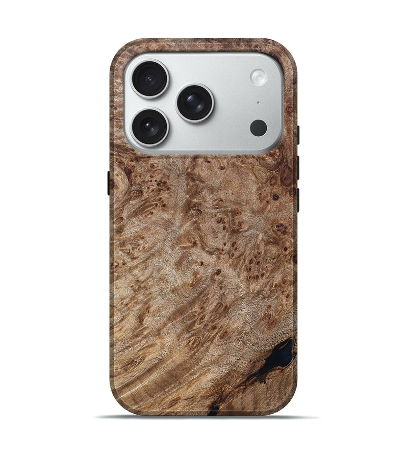 iPhone 18 Pro Wood Live Edge Phone Case - Kennedy (Solid Wood, 831311)