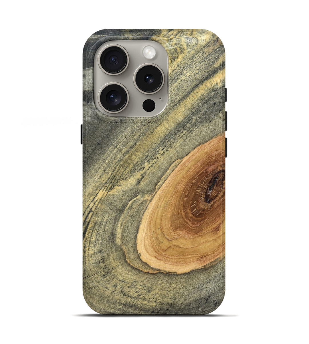 iPhone 16 Pro Wood Live Edge Phone Case - Chante (Solid Wood, 831312)