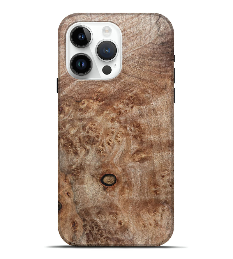 iPhone 15 Pro Max Wood Live Edge Phone Case - Itzel (Solid Wood, 831313)