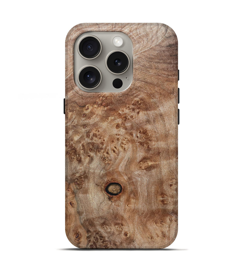 iPhone 16 Pro Wood Live Edge Phone Case - Itzel (Solid Wood, 831313)