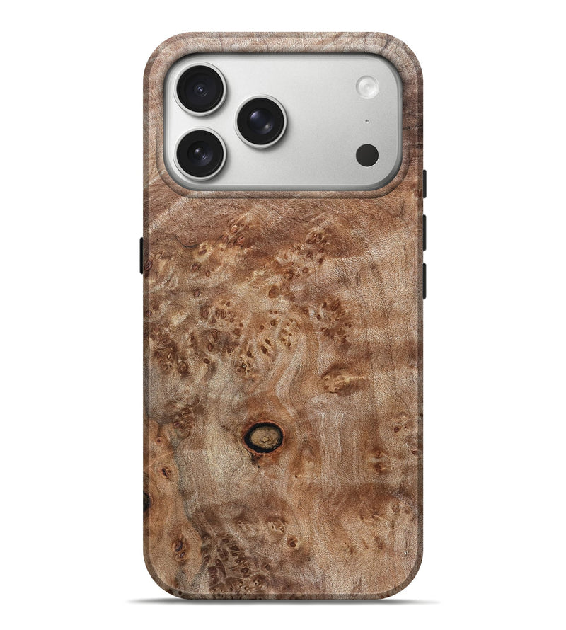 iPhone 17 Pro Max Wood Live Edge Phone Case - Itzel (Solid Wood, 831313)