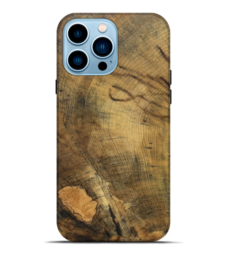 iPhone 14 Pro Max Wood Live Edge Phone Case - Micaela (Solid Wood, 831315)
