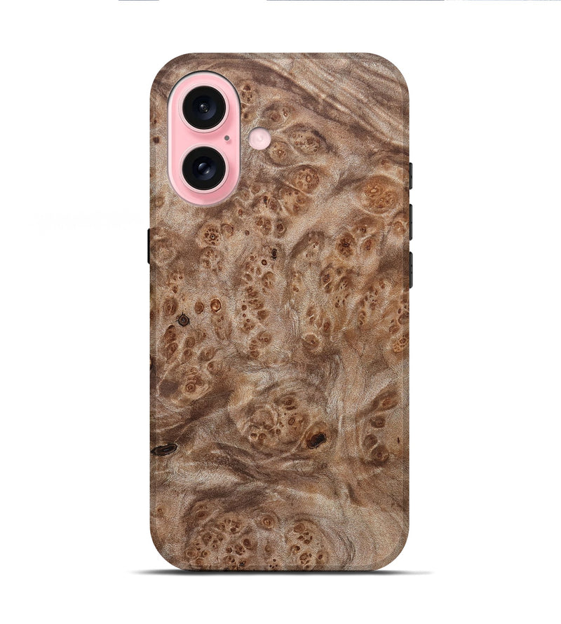 iPhone 16 Wood Live Edge Phone Case - Royal (Solid Wood, 831322)