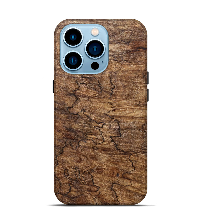 iPhone 14 Pro Wood Live Edge Phone Case - Oswaldo (Solid Wood, 831323)