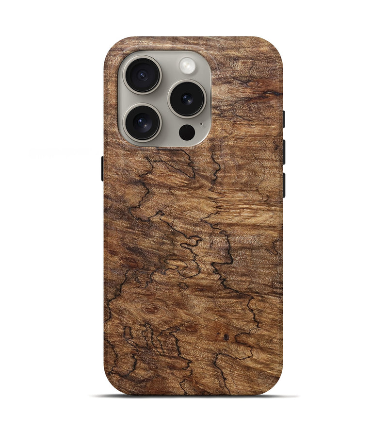iPhone 16 Pro Wood Live Edge Phone Case - Oswaldo (Solid Wood, 831323)