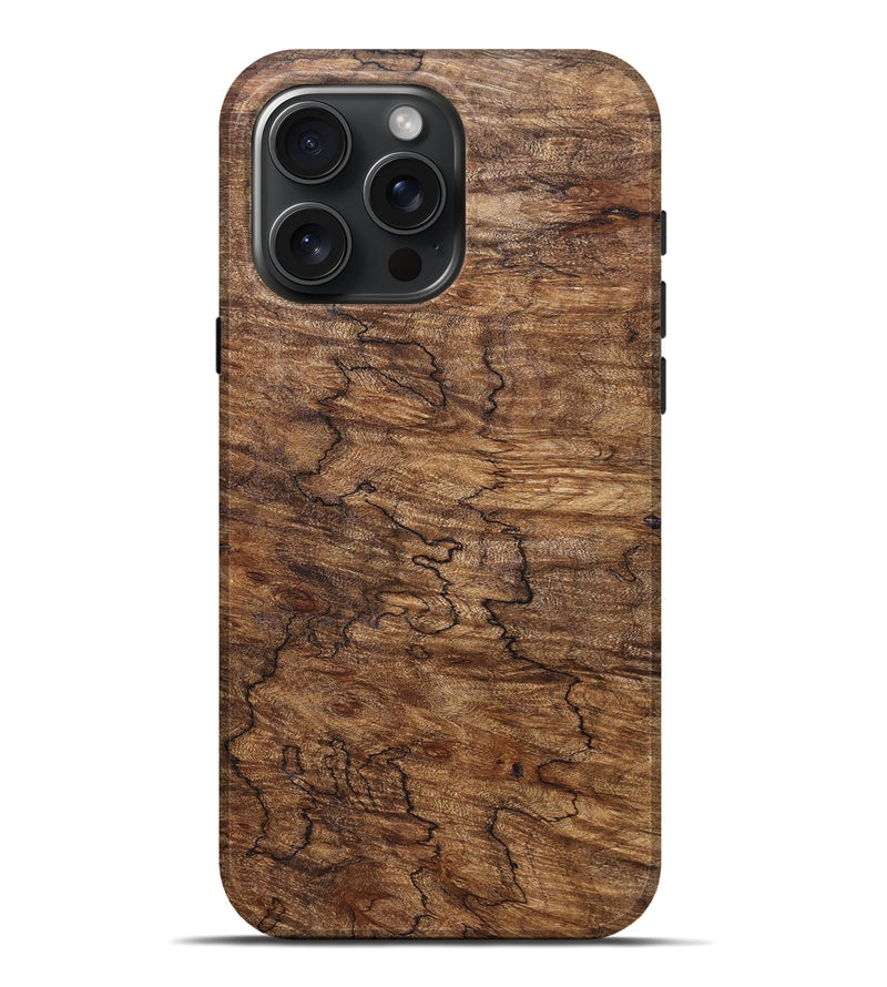 iPhone 16 Pro Max Wood Live Edge Phone Case - Oswaldo (Solid Wood, 831323)